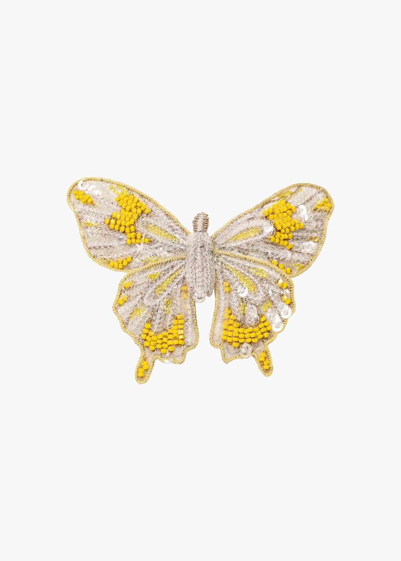 Jennifer Behr Schmetterlingsclip mit Perlen.