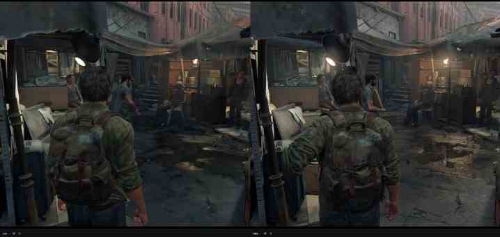 Ein Vergleich zwischen der Low- und Ultra-Grafikvoreinstellung in The Last of Us auf dem PC.