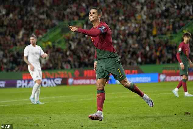 Der Stürmer war in der Länderspielpause für Portugal in glänzender Form und erzielte in zwei Spielen vier Tore