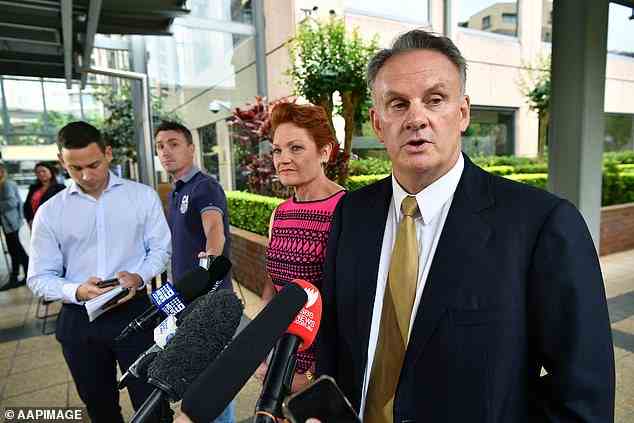 Pauline Hanson revealed on Thursday that she had been unable to reach Mark Latham to express her disgust at his tweet, throwing his future with One Nation into doubt