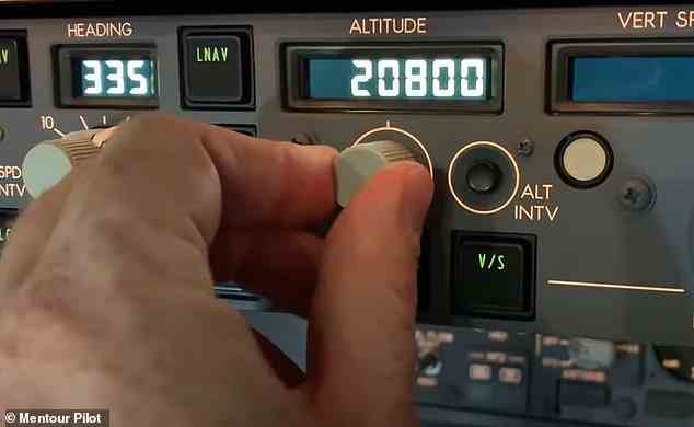Changing altitude can be done just by turning this small knob