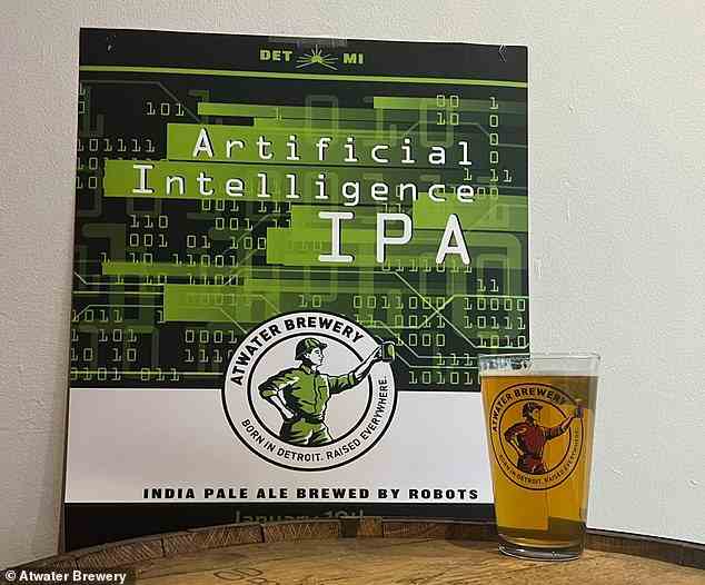 'India pale ale brewed by robots': The origin of the beer was a unique recipe generated by AI chatbot sensation ChatGPT. The new brew is a clear, straw-coloured India pale ale with 'tropical and citrus flavors and aromas'