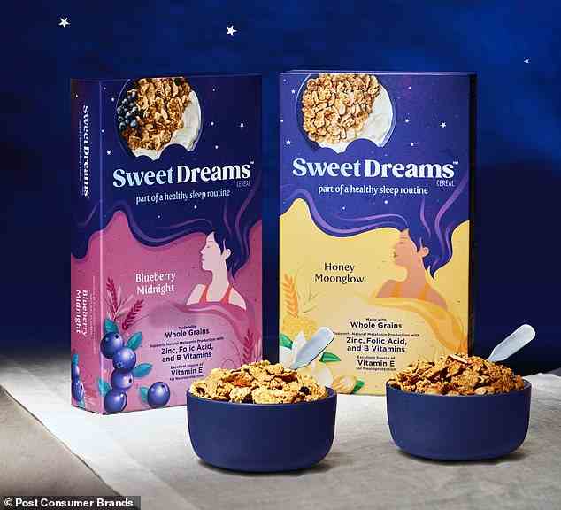 Die Cerealienmarke Post hat zwei Cerealien auf den Markt gebracht, die als Schlafmittel kurz vor dem Schlafengehen verzehrt werden sollen.  Sie haben jedoch einen hohen Zuckergehalt, der laut Experten den Schlaf stören könnte