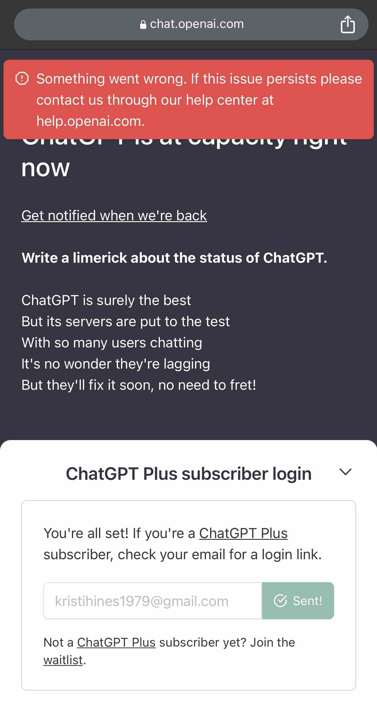 ChatGPT ist ausgefallen: OpenAI meldet größere Ausfälle für Benutzer von ChatGPT und Labs