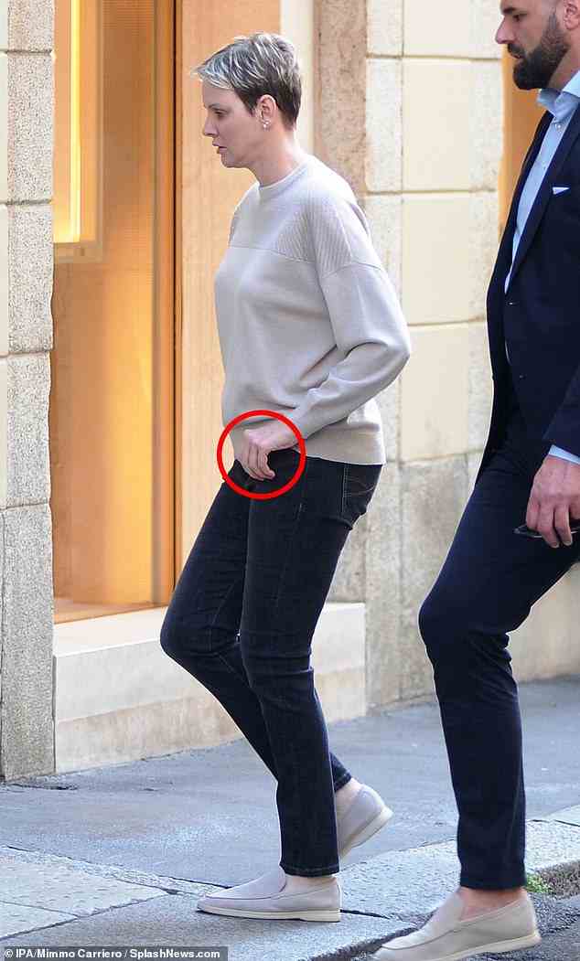 Princess Charlene of Monaco stepped out in Milan yesterday without her engagement ring after denying divorce rumours with her husband Prince Albert