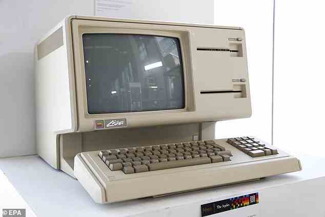 A collection of over 500 Apple devices will go up for auction on Thursday. It includes a rare 1983 Lisa I computer (pictured) which is currently estimated to sell for up to $3,000 (£2,400)
