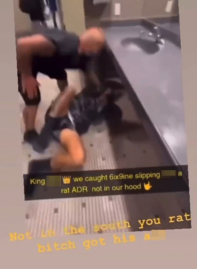 Ratte: „Nicht im Süden, du Ratte b***h hat seinen Arsch bekommen“, das Video wurde von einem der Angreifer betitelt