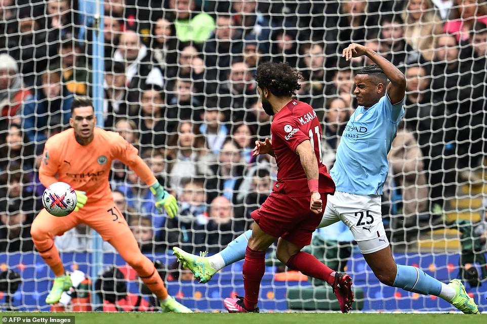 Mohamed Salah gave Liverpool the lead after 17 minutes as the Reds looked effective on the counter attack in the first-half