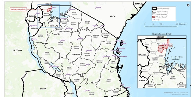 Am 21. März 2023 erklärte Tansania einen Ausbruch der Marburg-Virus-Krankheit.  In der Region Kagera wurden bestätigte Fälle gemeldet.