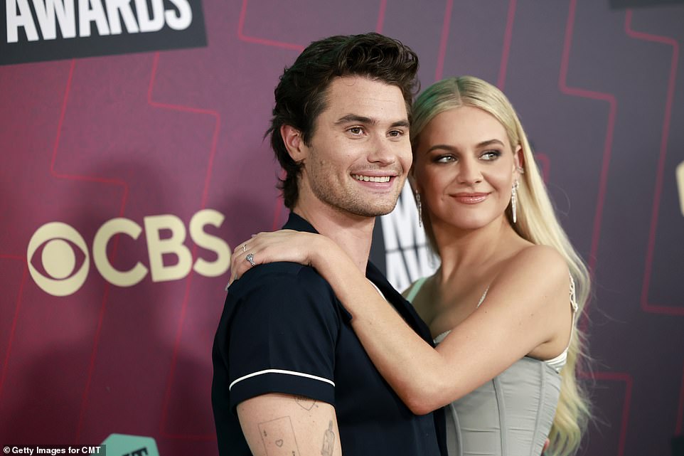 Happy together: They posed up a storm of the red carpet