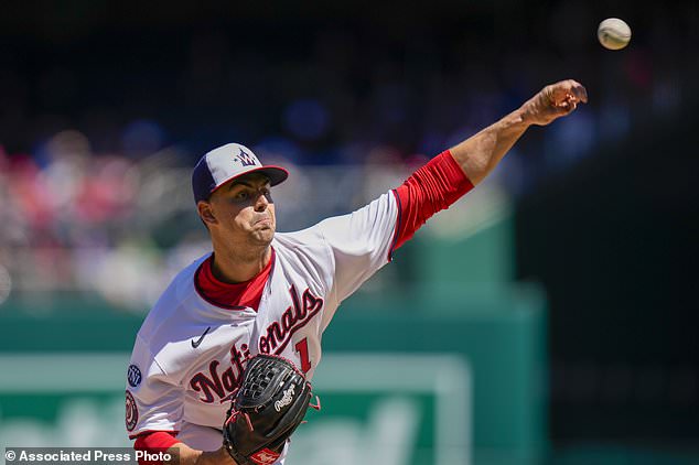 Nationals pitcher MacKenzie Gore struck out six and limited the Braves to one run