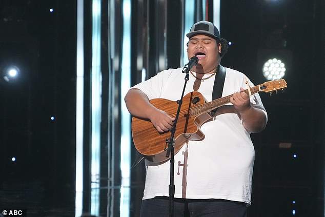 Final: The last performer was 18-year-old Iam Tongi, whose father passed away a few months before his audition and who introduced him to music