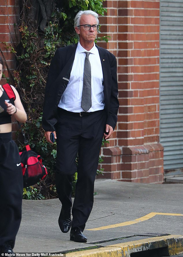 Former NRL boss David Gallop was also pictured outside Fox Studios on Monday