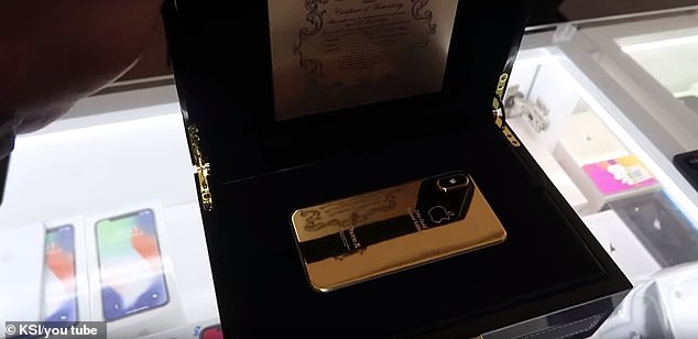 Big spender: He cleverly entices people to click on his videos with titles such as 'spending over $200,000 on a watch' and 'Buying a 24k gold iPhone in Dubai'
