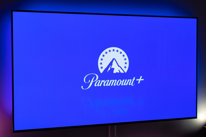 Paramount Plus-Logo im Fernsehen.