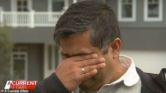 Der zweifache Vater Sojuy Gosh (im Bild) war zu Tränen gerührt, als er herausfand, dass Porter Davis unter die Verwaltung gestellt wurde, während sein Haus unvollendet blieb