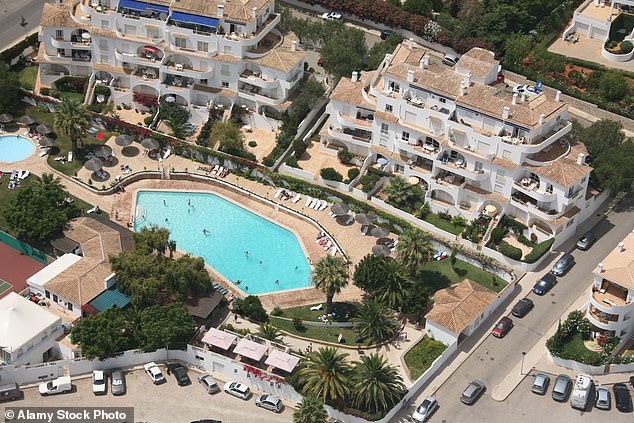 Madeleine went missing while on holiday with her family in Praia da Luz at the Ocean Club apartments (pictured)