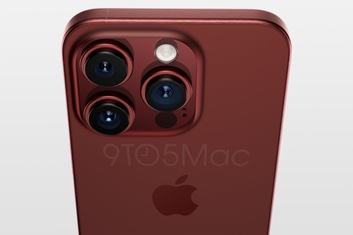 iPhone 15 Pro in Rot.