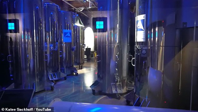 Another prominent company is the Alcor Life Extension Foundation in Arizona, USA, which had 199 patients as of October 2022. Pictured: The metal cylinders that hold the bodies and brains of people who choose to be cryonically frozen after their deaths