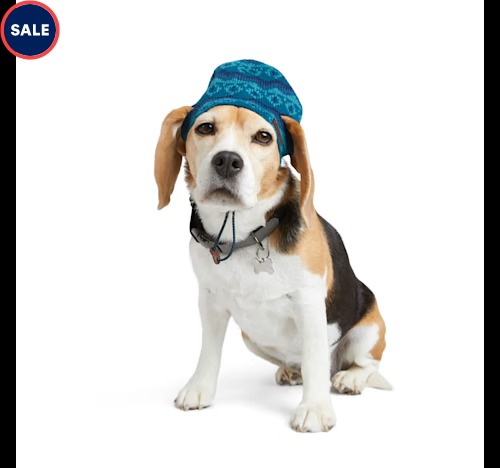 Reddy Navy Fairisle Dog Hat Petco