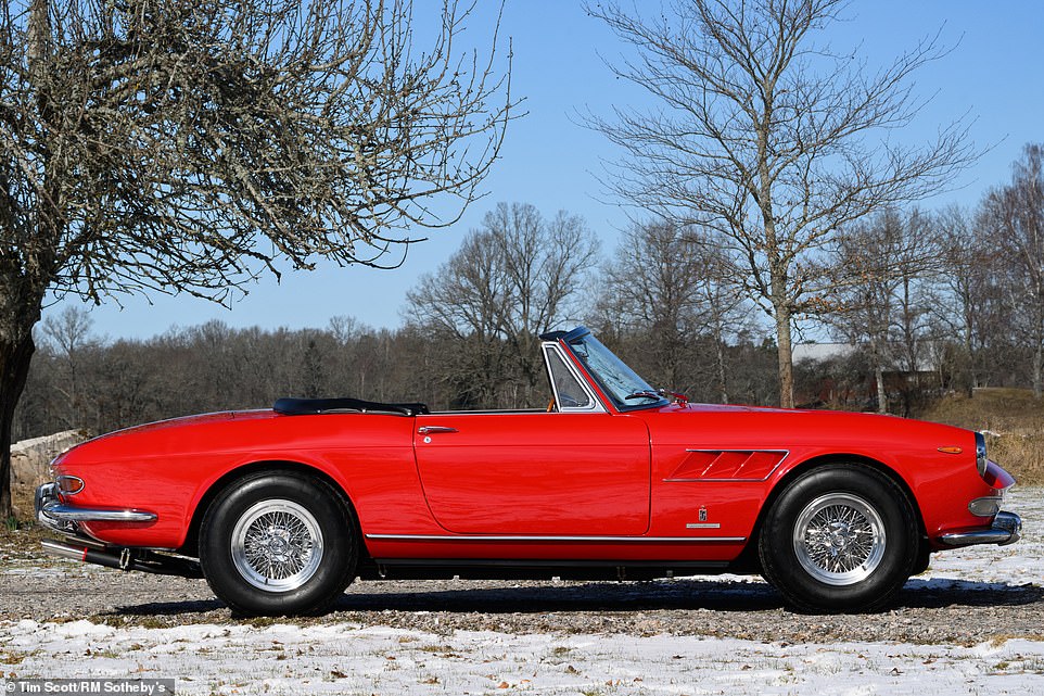 The 275 GTS is arguably one of the prettiest open-top Ferraris ever made. The sale estimate for this beauty is between £1.1million and £1.5million