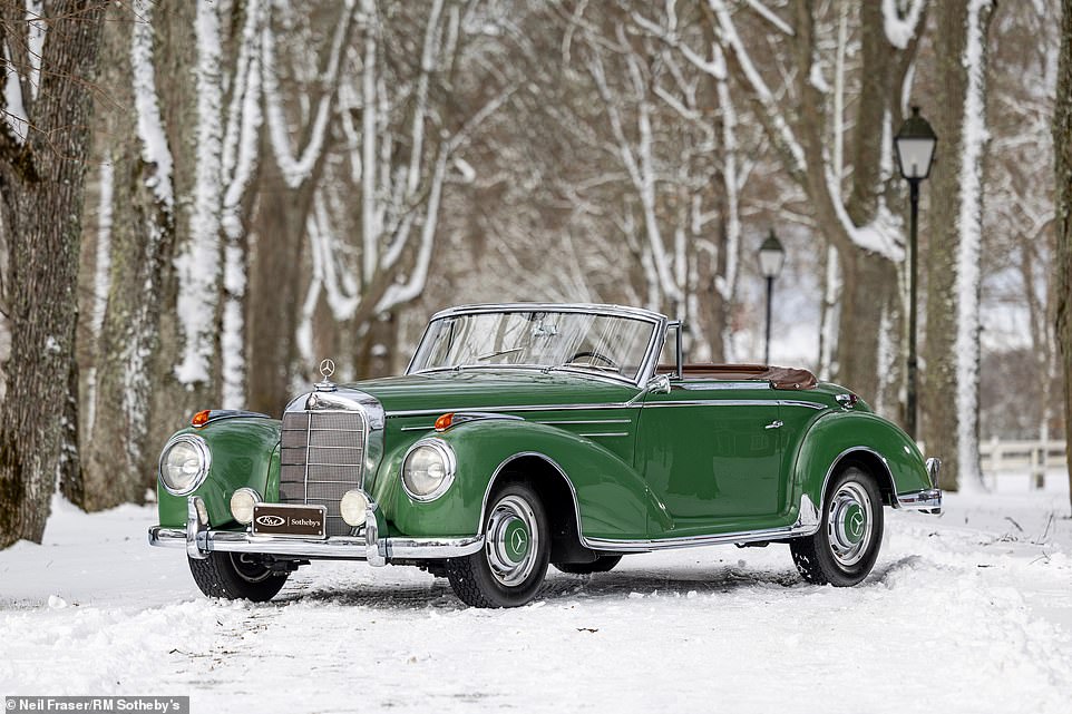 The fourteenth and final car from the single-owner collection is this 1956 Mercedes-Benz 300 SC Roadster. The guide price is between £528,000 and £704,000, once converted from euros to pounds