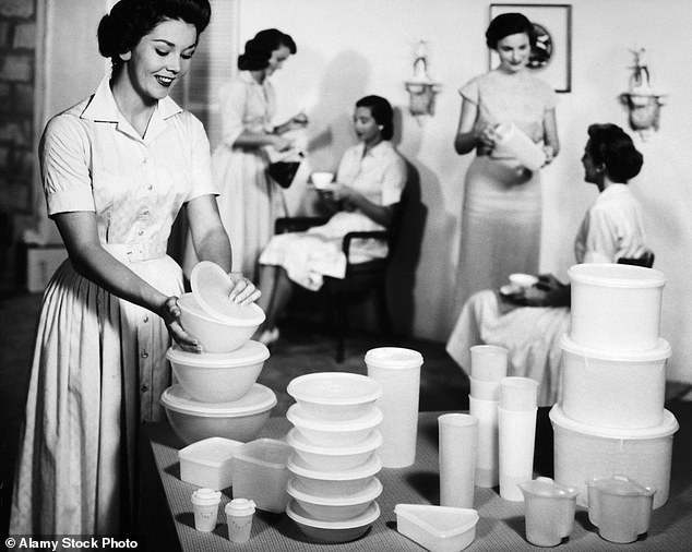 Coinciding with this literal return to the kitchen came Tupperware ¿ polyethylene storage tubs of differing sizes invented by Earl Tupper and launched in 1946. In the decades that followed, it would go on to become a global phenomenon ¿ even the late Queen was a fan