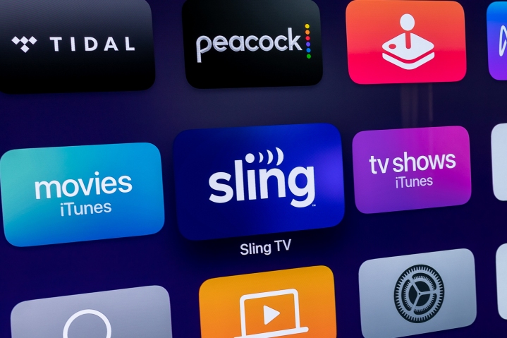 Symbol der Sling TV-App auf Apple TV.