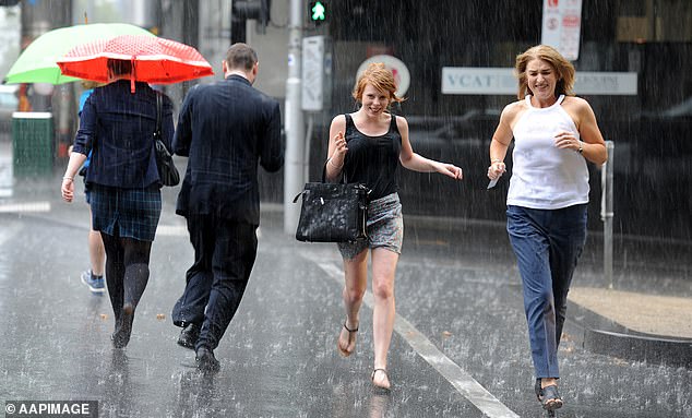 In Adelaide und Melbourne werden an diesem Wochenende starke Regenfälle vorhergesagt (im Bild ist Melbourne zu sehen).