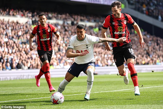 Porro kämpfte, als Tottenham im Tottenham Hotspur Stadium erneut gegen Bournemouth verlor
