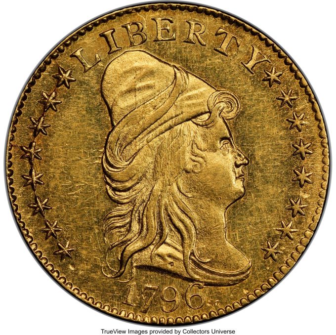 1796 Bekrönter Büste rechter Vierteladler, MS63+