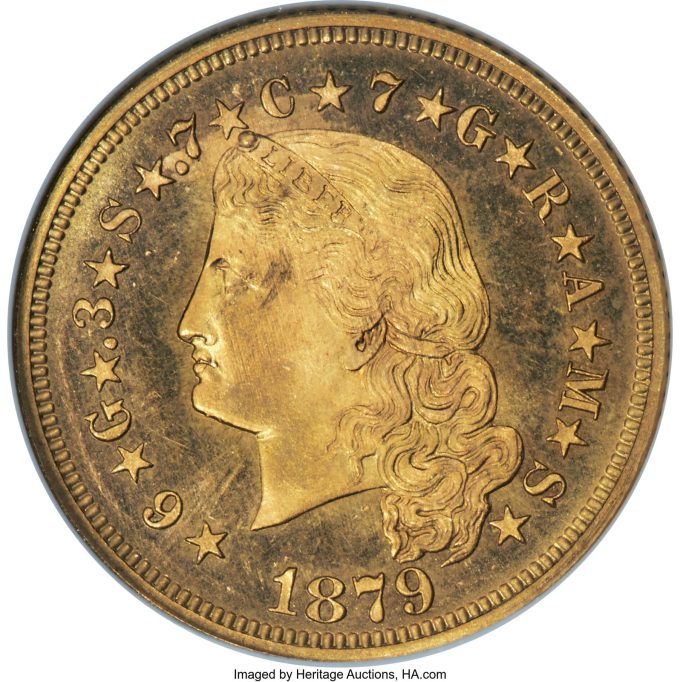 1879 Vier-Dollar-Stella, PR67