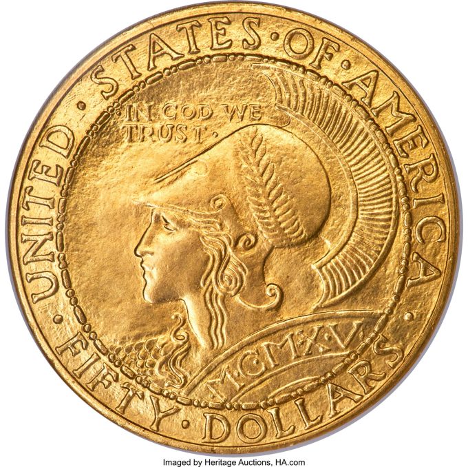 1915-S Panama-Pazifik fünfzig Dollar, MS66