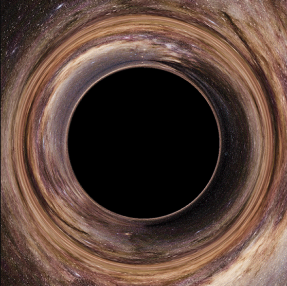 Ein modelliertes Schwarzes Loch