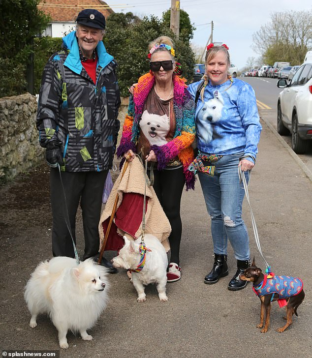 Paul O'Grady fans head out with their pooches ahead of the late TV icon's funeral on Thursday