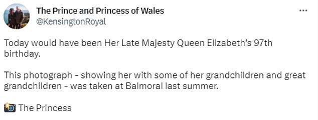 Es war die Prinzessin von Wales, die ein Foto von Ihrer Majestät mit vielen ihrer Enkel und Urenkel machte