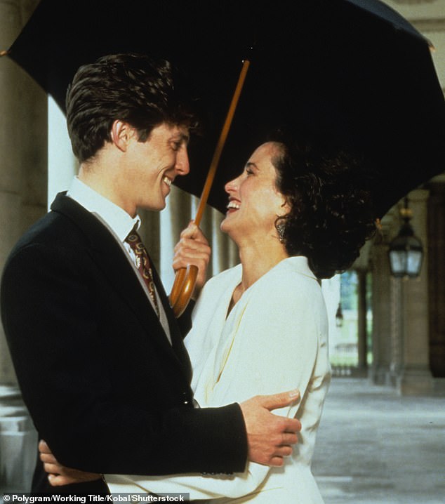 Four Weddings and a Funeral sees an English man fall madly in love with an American, set on returning across the pond