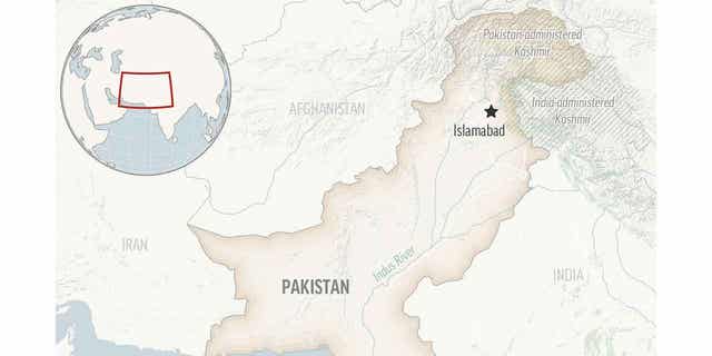 Locator-Karte für Pakistan