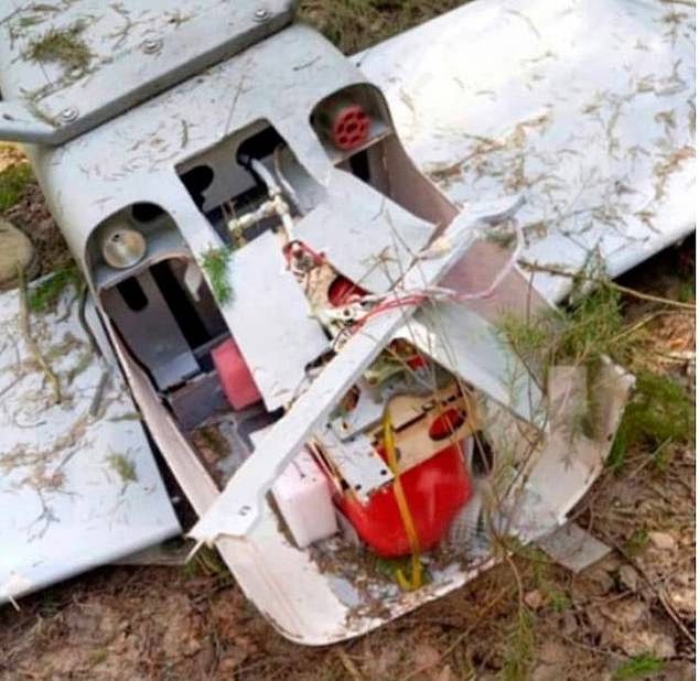 Yuriy Romanenko behauptete, dass die mit 17 Kilogramm C4-Plastiksprengstoff beladene UJ-22-Drohne, die im Dorf Voroskogo, 12 Meilen östlich des Industrieparks Rudnevo, abgestürzt war, diejenige war, die die ukrainischen Streitkräfte als Teil des Attentatsplans gestartet hatten