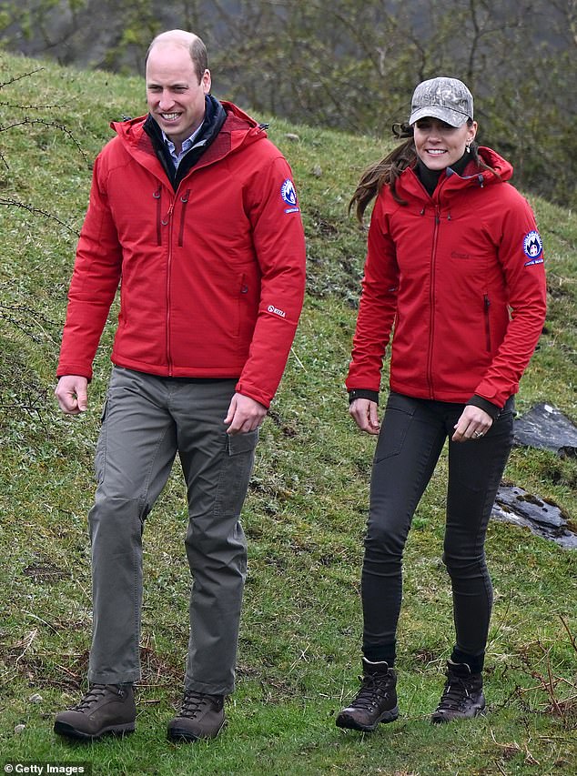 Kate, 41, und der Prinz von Wales (zusammen abgebildet), 40, besuchen in den nächsten zwei Tagen die South Wales Valleys und Mid Wales