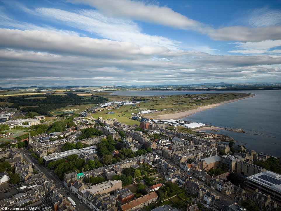 St Andrews, fifth, drew praise for its 'expansive' beach and 'characterful' buildings