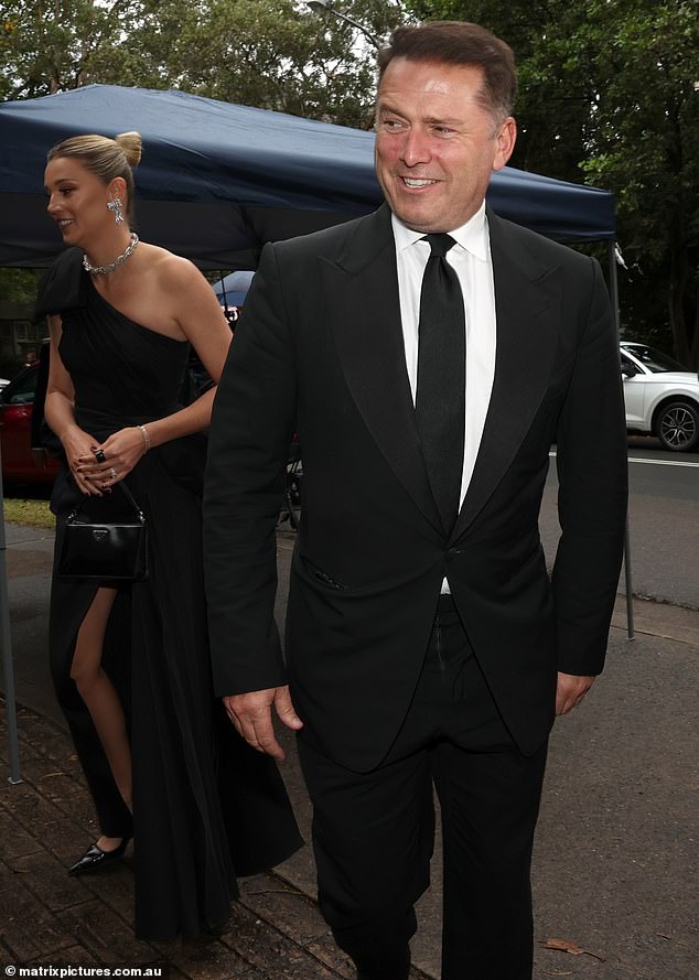 Today show host Karl Stefanovic (pictured) was one of many high-profile guest that attended the wedding