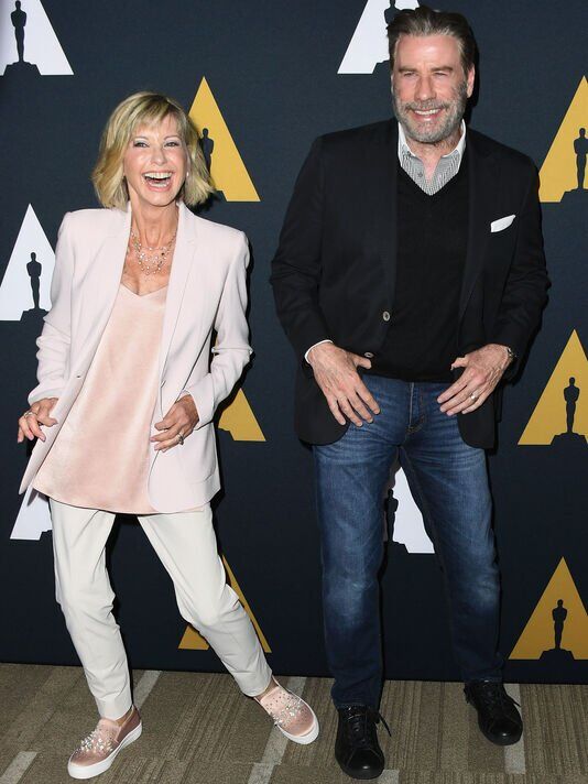 Olivia Newton-John und John Travolta im Jahr 2018