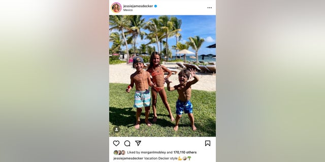 Jessie James Decker teilt ein Bild ihrer Kinder auf Instagram