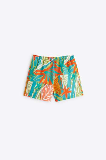 Badeanzug mit tropischem Print von Zara