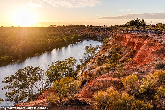 Das wilde Land: Sarah Siese fährt mit einem Hausboot den Murray River (oben) im Südosten Australiens entlang und hält jeden Tag an, um an einer geführten Wanderung teilzunehmen