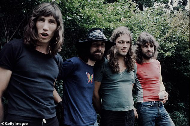 Berühmte Gesichter: (LR 1971) Roger Waters, Nick Mason, David Gilmour und Richard Wright