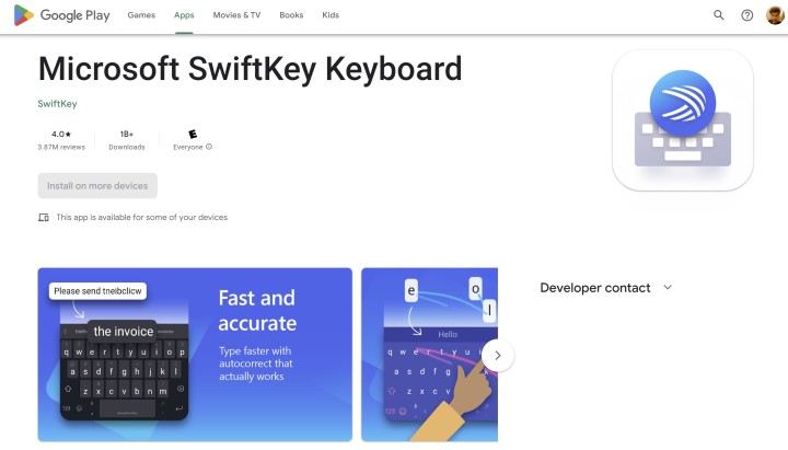 SwiftKey-Tastatur