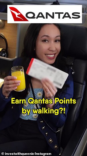 Die 26-Jährige hat den Hack selbst getestet und in einer Woche mehr als 600 Qantas-Belohnungspunkte gesammelt