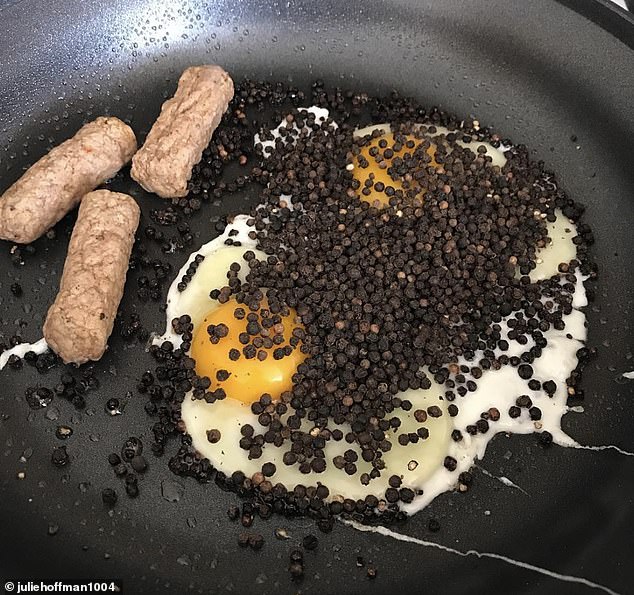 Das Frühstück ist eine einfache Mahlzeit ... theoretisch.  Zwei Drittel (66 Prozent) stimmen zu, dass es die beste Mahlzeit des Tages ist, wenn es gut gemacht ist.  Das obige fragwürdige Frühstück wurde von „juliehoffman1004“ auf Instagram gepostet.